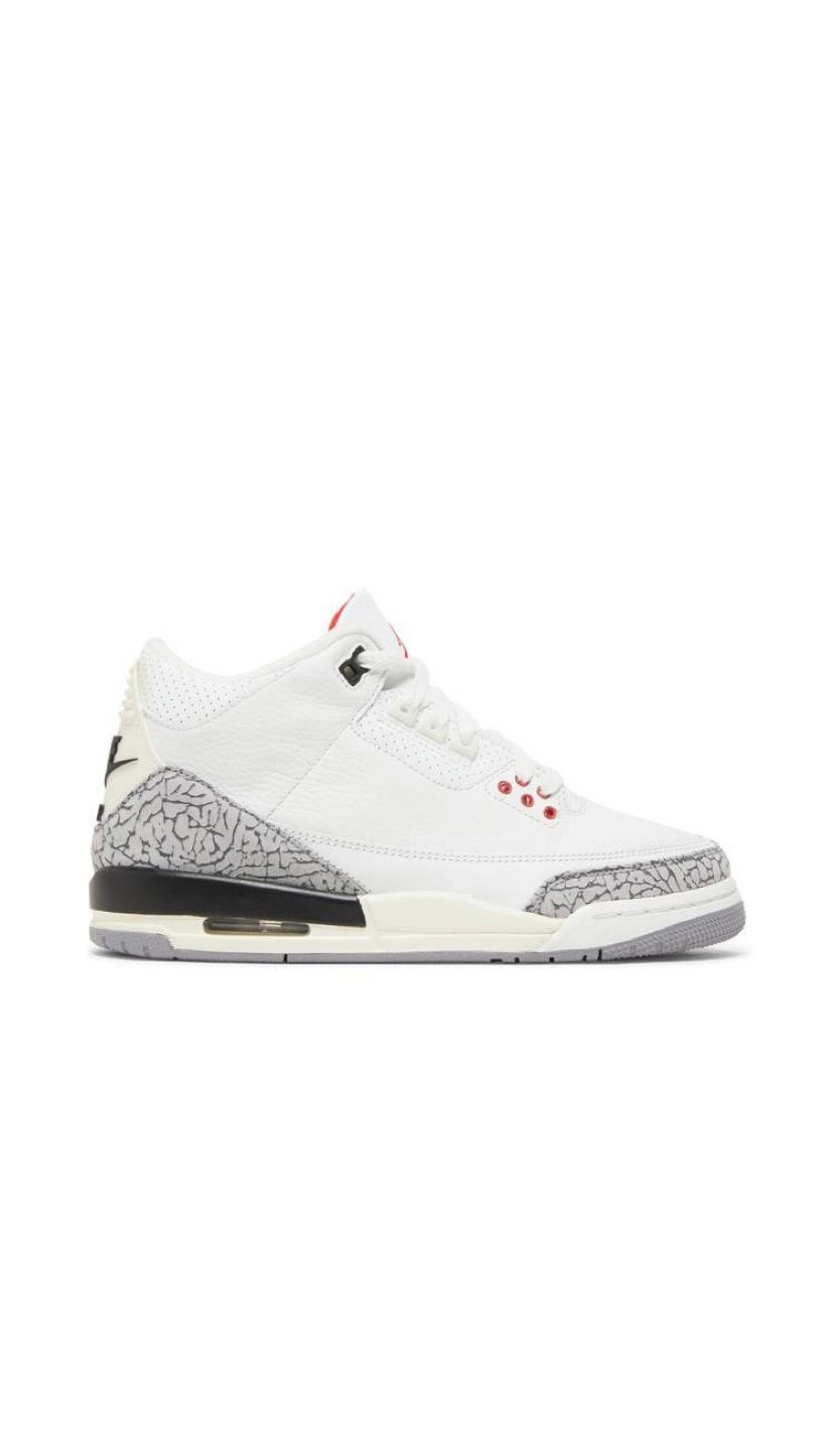 Jordan 3 Retro White Cement Reimagined GS Positive Soles
